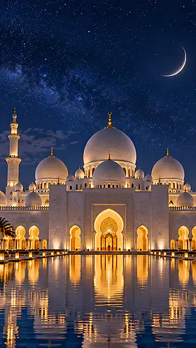 Ramadan Lune Dorée — mosque-inspired artwork