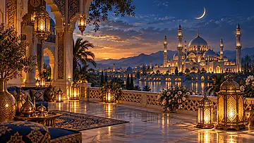 Lanternes du Ramadan — mosque-inspired artwork